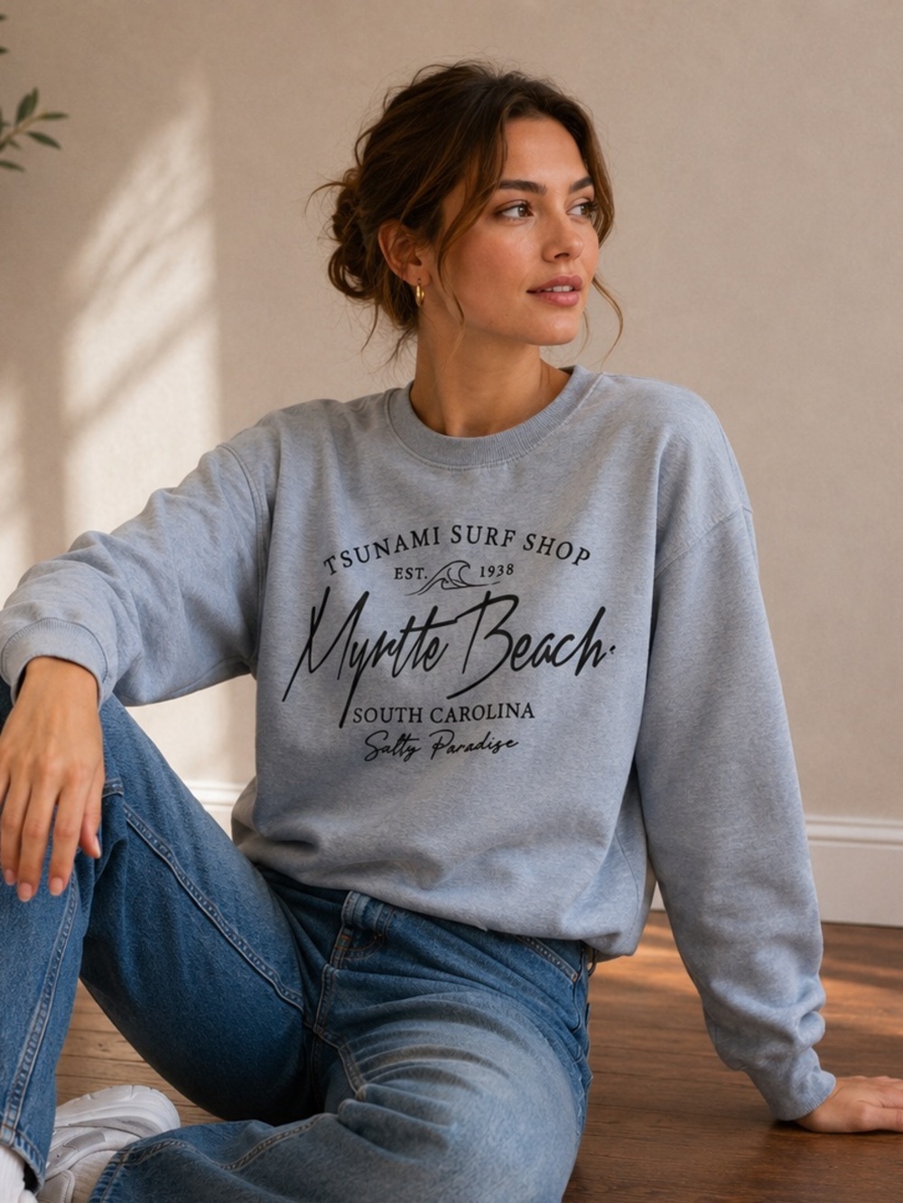 Tsunami Surf Shop Myrtle Beach Sweatshirt – Size S – Like New